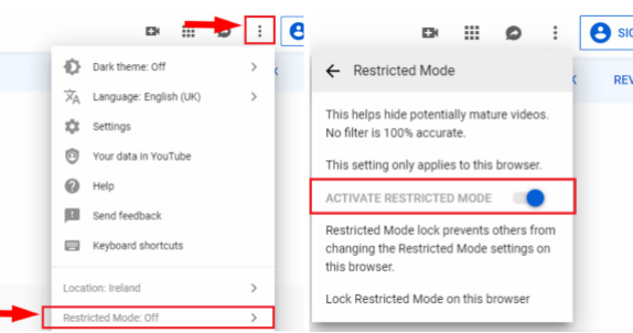 youtube restrict