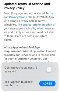 Chat with parents terms and conditions