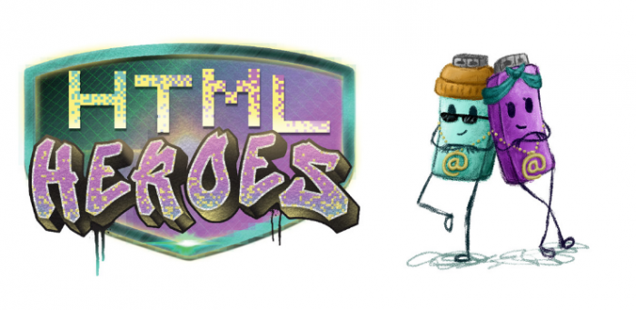 HTML Heroes Colouring