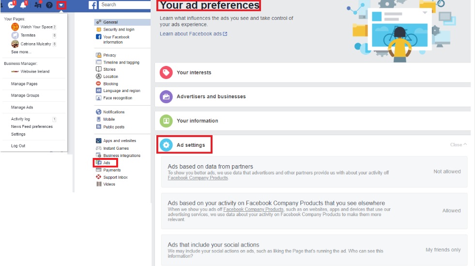 Facebook Ad Preferences