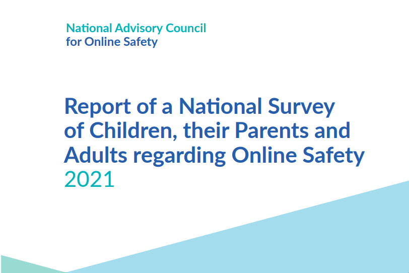 Cover of report from National Advisory Council for Online Safety
