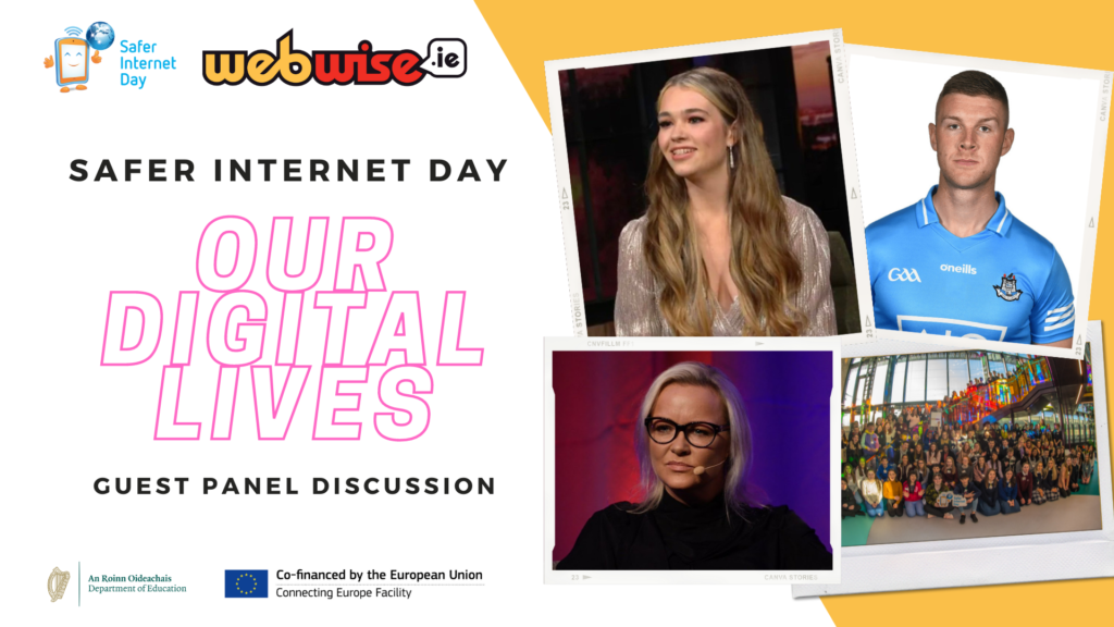 Images of the guests on the Our Digital Lives panel discussion for Safer Internet Day