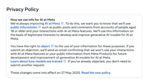 Privacy Policy Meta AI